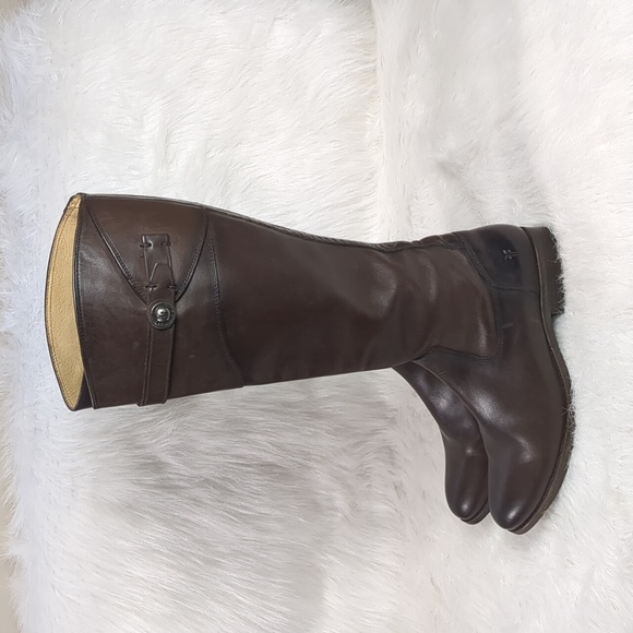 Frye Molly Button Riding Boot Tall 8 - Picture 2 of 12
